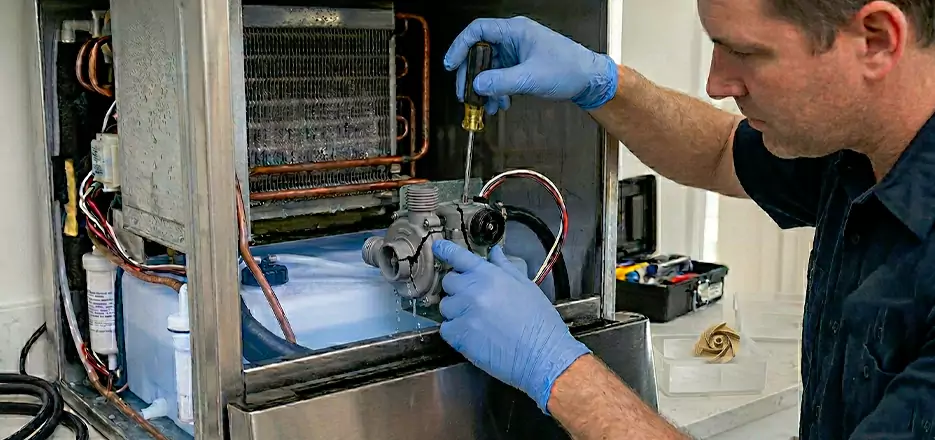 Commercial Ice Maker Water Pump Repair in Biddeford